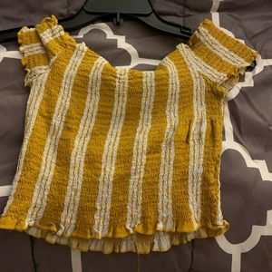 Off the shoulder crop top